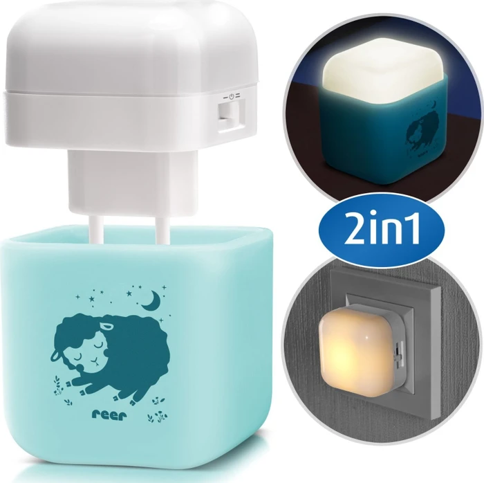 reer 2in1 SleepLight Steckdosenlicht Nachtlicht himmelblau