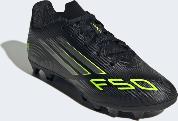 adidas F50 Club core black/iron metallic/lucid lemon (Junior)
