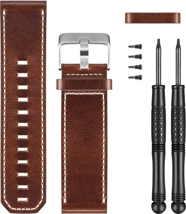 Garmin Ersatzarmband Leder für Fenix 3 braun