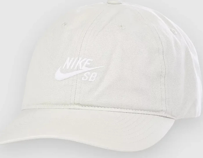 Nike SB Club unstrukturierte Skateboard Kappe light bone/white