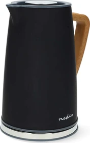 Nedis KAWK510EBK Wasserkocher mit Holzgriff