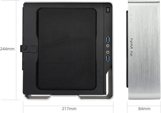 In Win Chopin silber, Mini-ITX, 150W