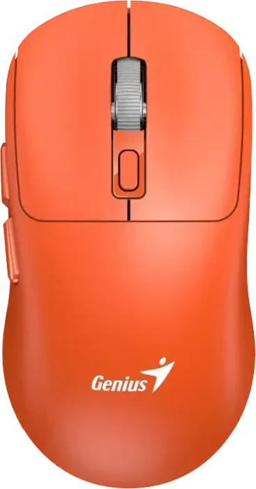 Genius NX-8260S BT Wireless Fast-Charging Rechargeable Silent Mouse, orange, USB/Bluetooth