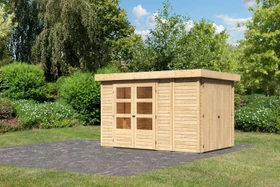 Karibu Retola 3 Gartenhaus natur