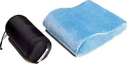 Cocoon Memory Foam Pillow Reise Kissen slate blue