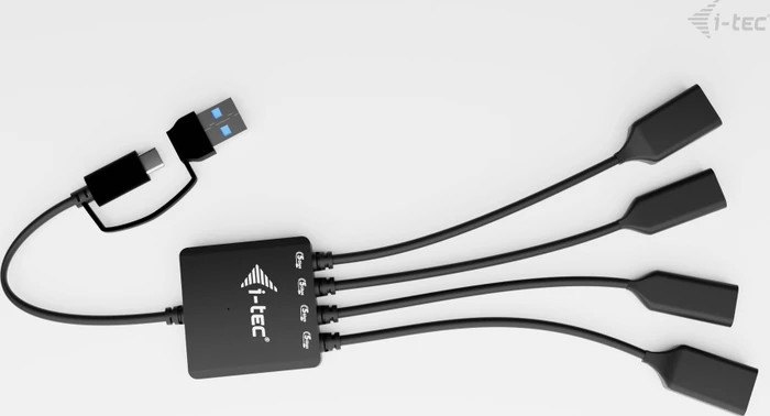 i-tec USB-C/USB-A Cable HUB 4 port, USB-C/USB-A 3.0 [Stecker]