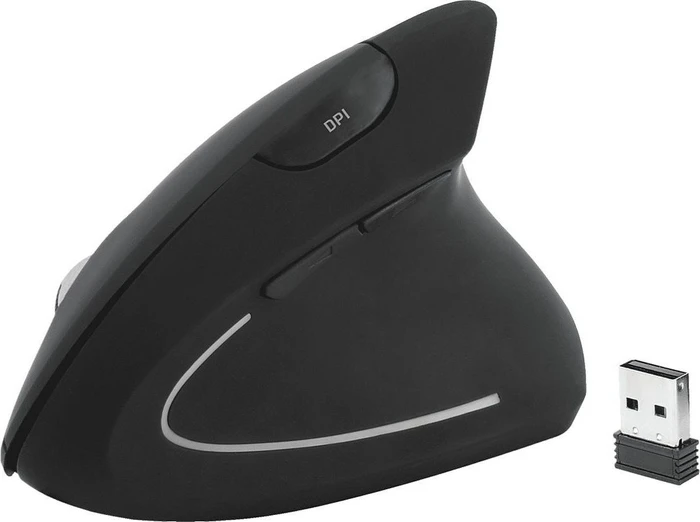 MediaRange Vertical Wireless Maus schwarz, USB