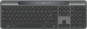 Logitech Signature Slim Solar+ K980 for Business, Grafit, Logi Bolt, USB/Bluetooth, FR