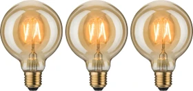 Paulmann Filament LED Globe 95 E27 2.7W/817 gold, 3 Stück