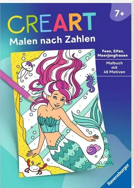 Ravensburger Malen nach Zahlen CreArt Feen, Elfen, Meerjungfrauen