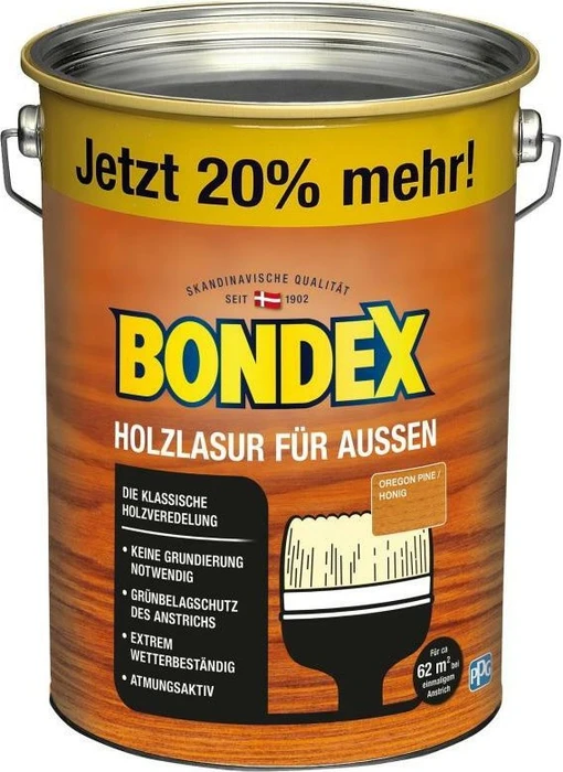 Bondex Holzlasur außen oregon pine, 4.8l