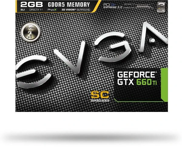 EVGA GeForce GTX 660 Ti Superclocked, 2GB GDDR5, 2x DVI, HDMI, DP