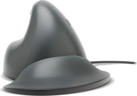Goldtouch Semi-Vertical Mouse schwarz/silber, Rechtshänder, Medium, USB