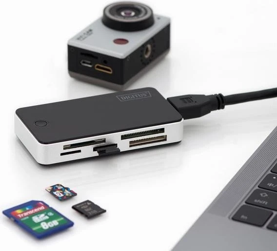 Digitus All-in-one Multi-Slot-Cardreader, USB 3.0 Micro-B [Buchse]