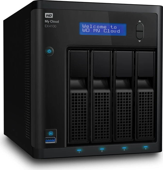 Western Digital My Cloud EX4100, 2GB RAM, 2x RJ-45 1000Base-T, 3x USB-A 3.0