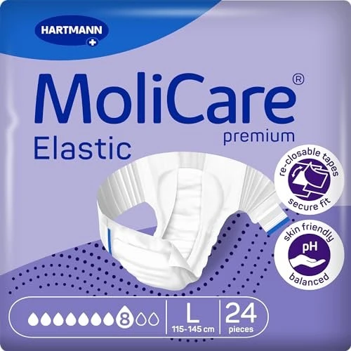Hartmann MoliCare Premium Elastic 8 Tropfen Schutzhose Größe L, 24 Stück