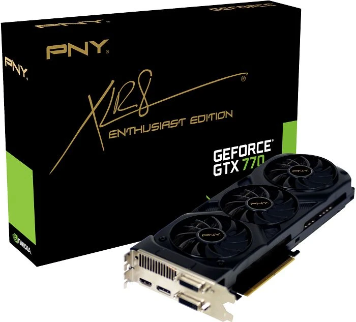 PNY GeForce GTX 770 XLR8 Enthusiast Edition, 2GB GDDR5, 2x DVI, HDMI, DP