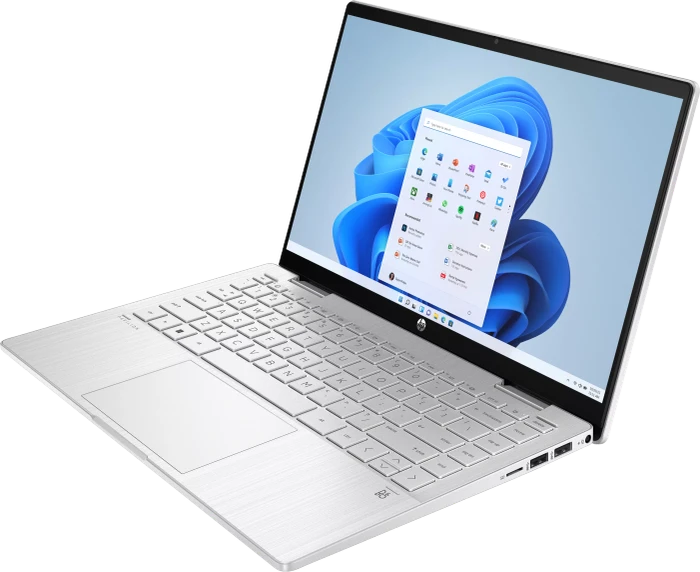 HP Pavilion x360 2-in-1 14-ek1270ng, Natural Silver, Core i7-1355U, 16GB RAM, 512GB SSD, DE