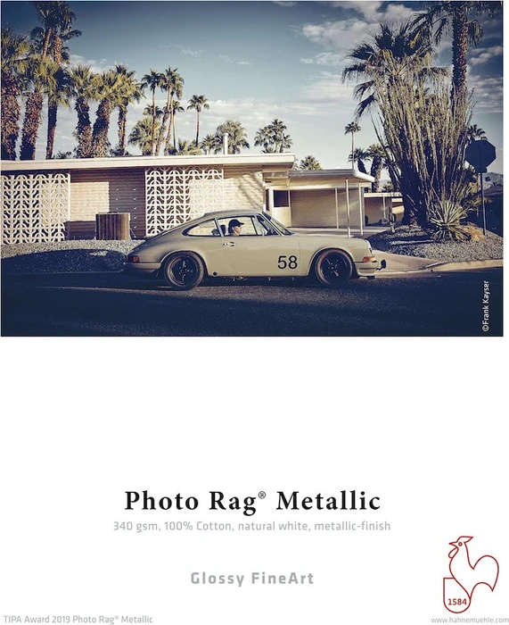 Hahnemühle Photo Rag Metallic Fotopapier hochglänzend, 17", 340g/m², 12m