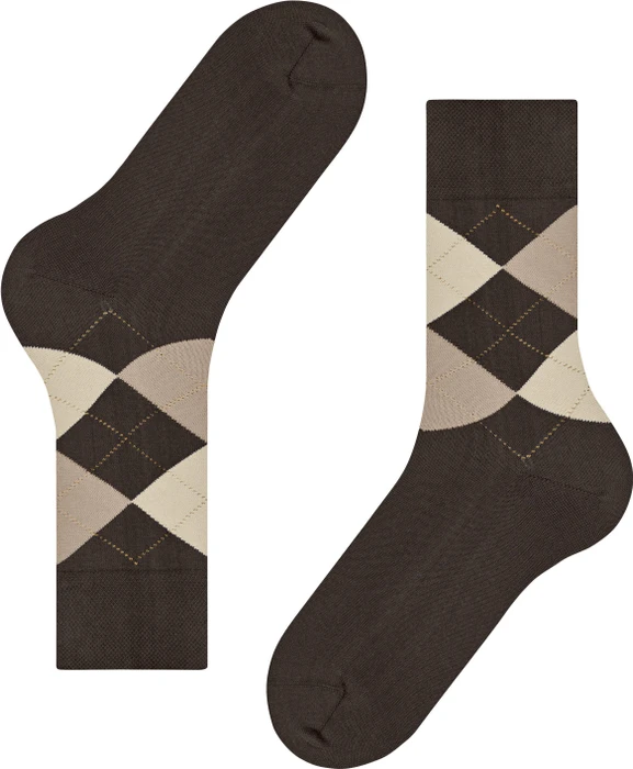 Falke Sensitive Argyle Socken dark brown (Herren)