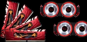 G.Skill RipJaws 4 rot + Turbulence III UDIMM 16GB Kit, DDR4-3333, CL16-18-18-38