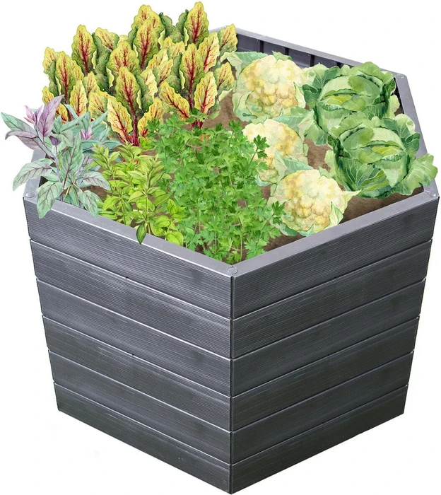 Garantia Ergo L75 Hochbeet 110cm wood