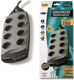 Belkin SurgeMaster, 8-fach, mit Telefon-Schutz, 2m