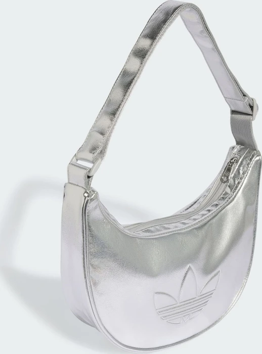 adidas Adicolor Metallic-PU Half Moon Schultertasche silver metallic