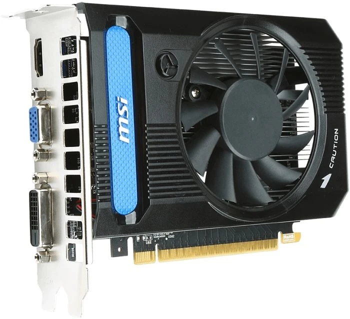 MSI GeForce GT 730, N730K-2GD3/OC, 2GB DDR3, VGA, DVI, HDMI