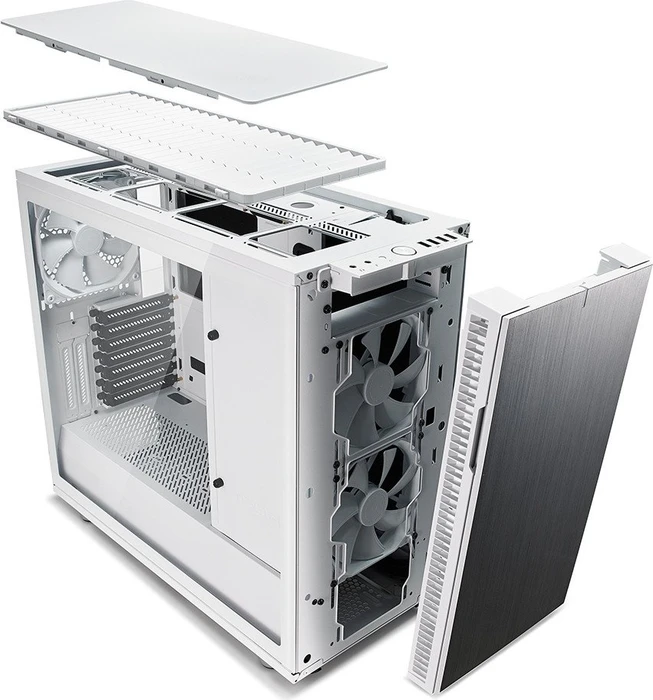 Fractal Design Define R6 White TG, Glasfenster, schallgedämmt