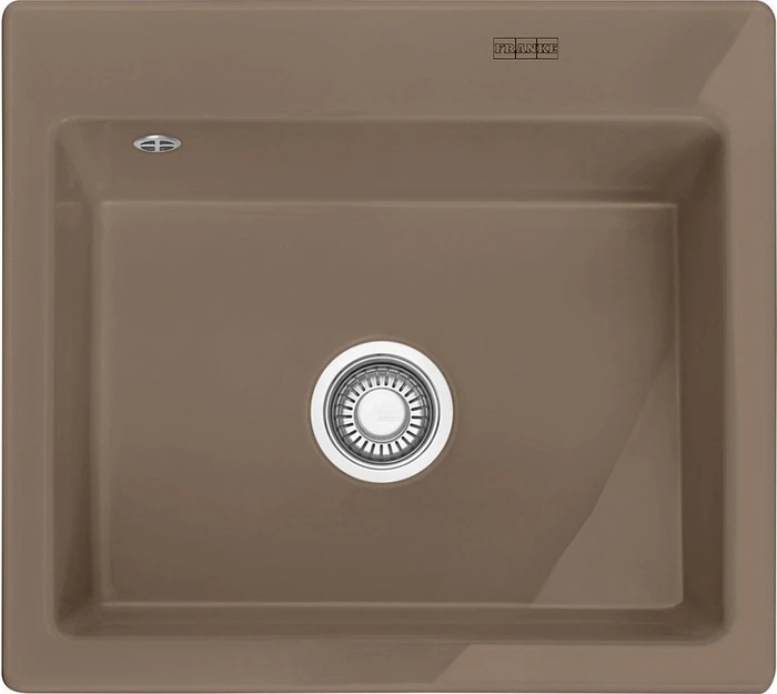 Franke Mythos MTK 610-58 Einbau Becken mittig mit Ablauffernbedienung cashmere