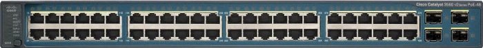 Cisco Catalyst 3560 V2 IP Services Rackmount Managed Switch, 48x RJ-45, 2x SFP, 370W PoE
