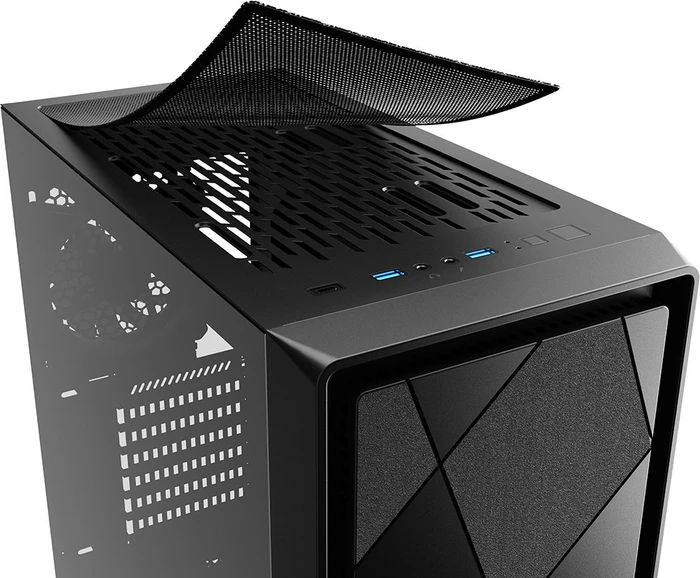 Sharkoon VS8 RGB Black, Glasfenster