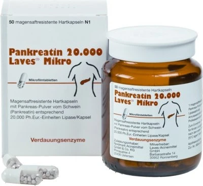 Laves Pankreatin 20.000 Laves Mikro Kapseln, 50 Stück