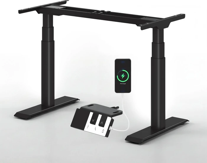 FlexiSpot CylineX Pro elektrisch höhenverstellbares Sitz-Steh-Schreibtischgestell schwarz