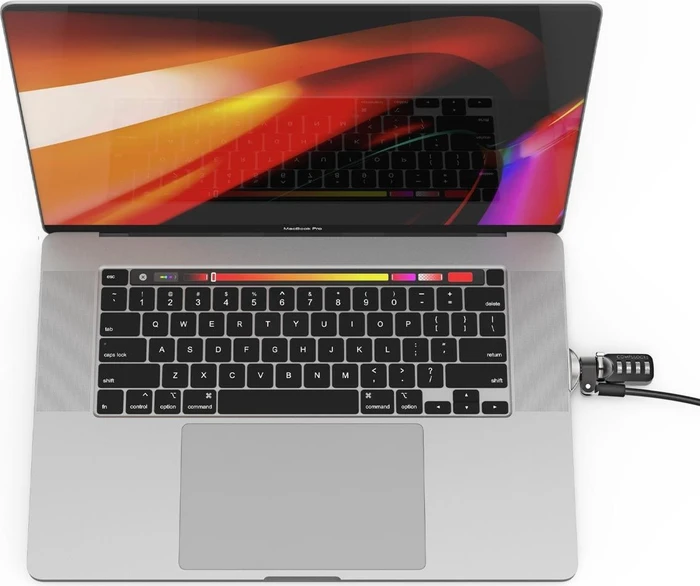 Maclocks Ledge Adapter mit Kombinationskabelschloss für Macbook Pro Touch Bar 13.3"/15.4"