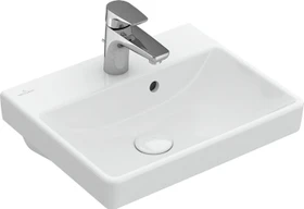 Villeroy & Boch Avento Handwaschbecken 45x37x18cm, mit Überlauf, weiß alpin