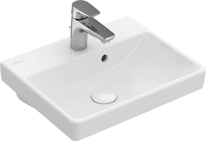Villeroy & Boch Avento Handwaschbecken 45x37x18cm, mit Überlauf, weiß alpin