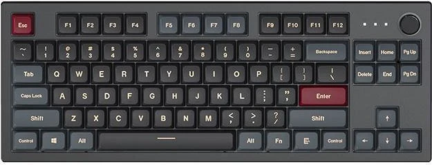 Montech MKey TKL, Darkness, LEDs RGB, hot-swap, Gateron G Pro 2.0 YELLOW, USB, US