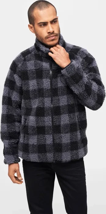 Brandit Teddyfleece Jacke schwarz/grau (Herren) (5021-28) – Bild 6