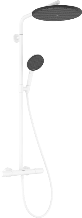 Hansgrohe Raindance Alive S Puro Showerpipe 300 1jet EcoSmart mit Ecostat Element mattweiß