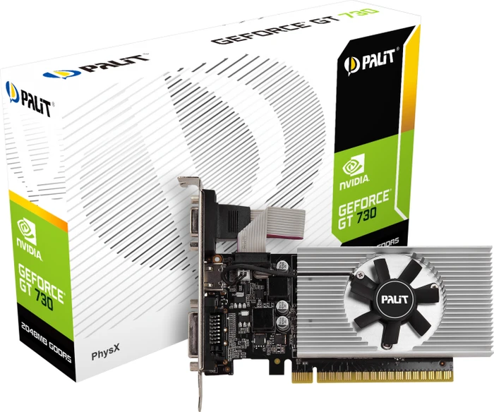 Palit GeForce GT 730, 2GB GDDR5, VGA, DVI, HDMI