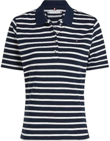 Tommy Hilfiger 1985 Poloshirt kurzarm dark night navy/ecru/stripe (Damen)