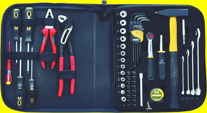 Proxxon Handwerkzeugset inkl. Tasche, 56-tlg.