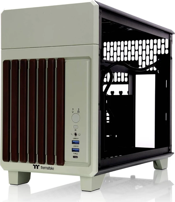 Thermaltake TR100 WS Matcha Green, grün/braun, Mini-ITX