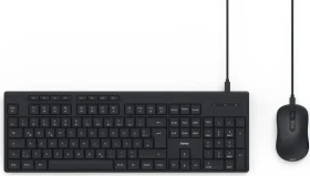 Hama CKM-200 Wired Tastatur und Maus Set, USB, DE