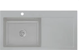 systemceram Mera 100 SL Einbau Becken links titan