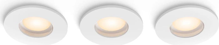 Philips Hue White Ambiance Adore Einbauleuchte weiß, 3 Stück