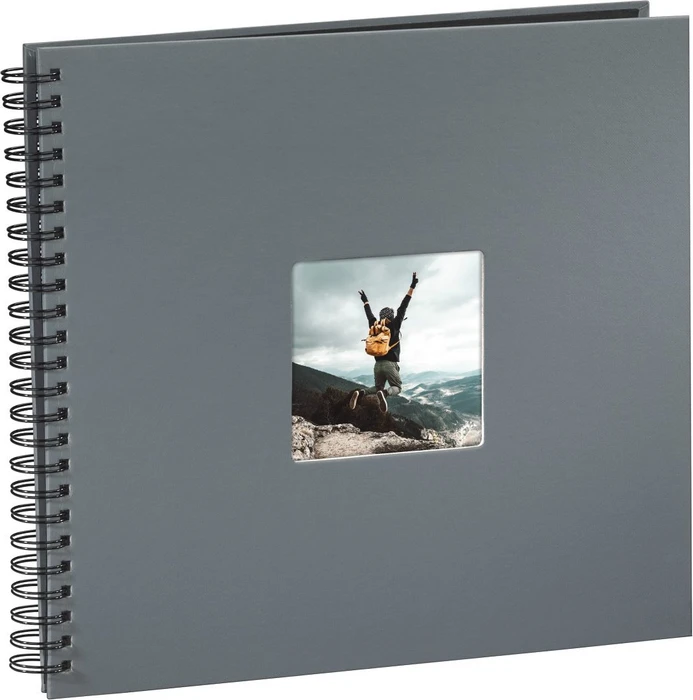 Hama Spiralalbum Fine Art 36x32/50 schwarze Seiten grau