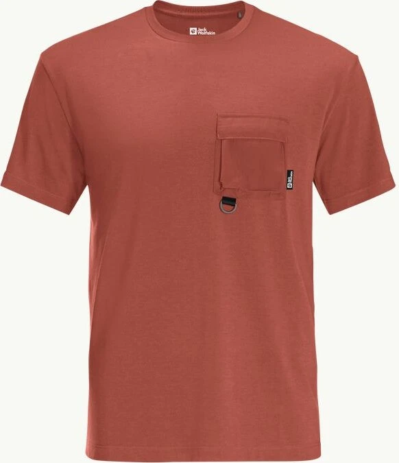 Jack Wolfskin Wanderthirst Funktionsshirt kurzarm barn red (Herren)